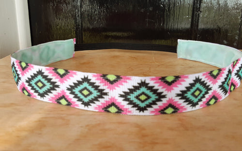 Aztec Pink Non-slip Headband