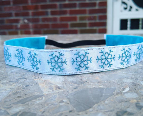 Blue Snowflake Non-slip Headband