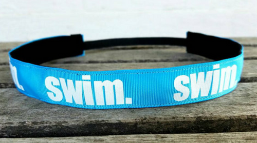 Blue Swim Nonslip Headband- 2 colors